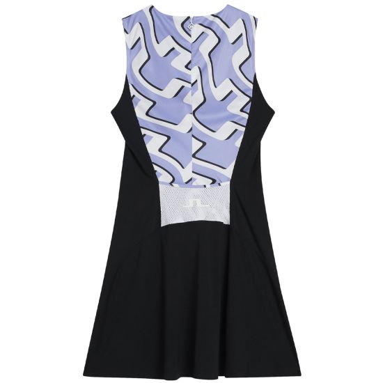 HELENA PRINT GOLF DRESS - BRIDGE WAVE SWEET LAVENDER