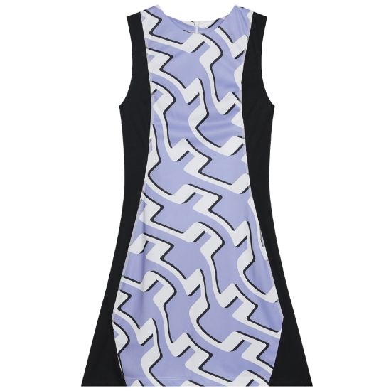 HELENA PRINT GOLF DRESS - BRIDGE WAVE SWEET LAVENDER